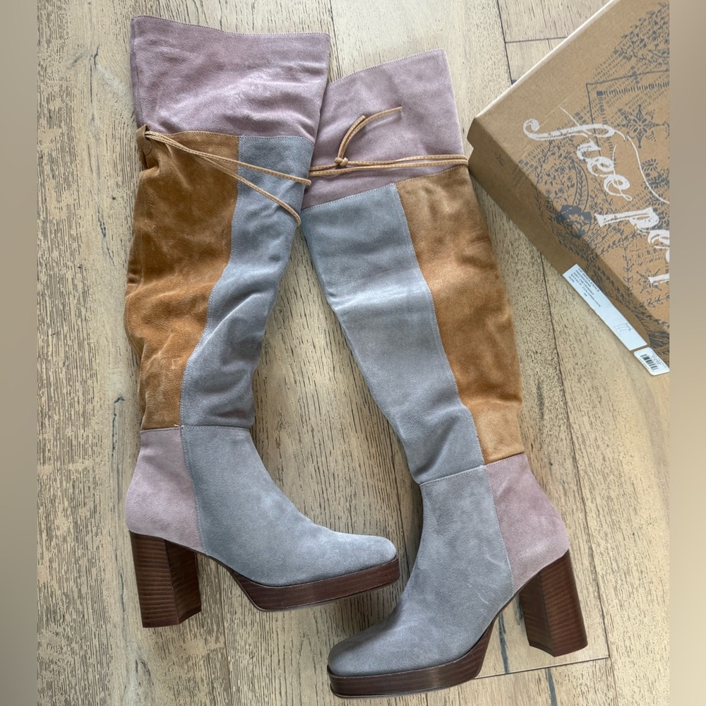 Free People Echo Platform Over-the-Knee Boots